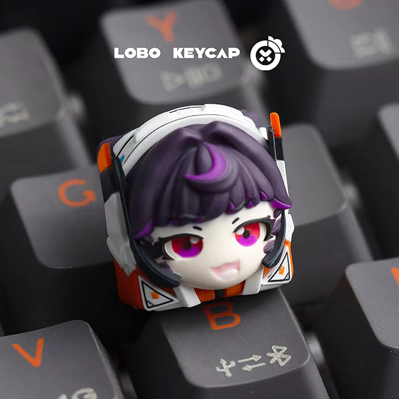 Attack Shark Overwatch Tastenkappe Juno D.VA Mercy Kiriko Personalisierte Harz-Mechanische Tastatur-Aufsatz Multicolour - Bild 3