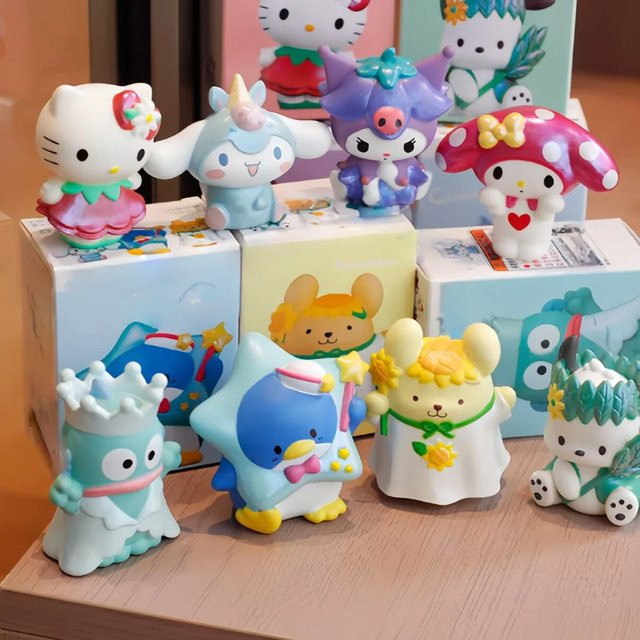 Sanrio Spot Ugly Fish Pudding Dog Katie Cat Jade Guigou Good Friend 3rd Generation Blind Box, Desktop-Mini-Ornamente - Bild 1