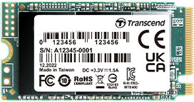 Transcend MTS400S 256GB Interne M.2 PCIe NVMe SSD 2242 TS256GMTE400S - Bild 2
