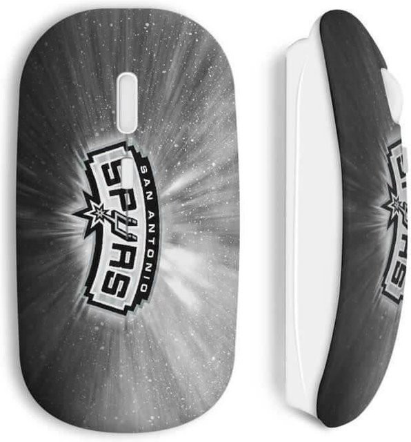 MANIACASE Spurs Basketball Funkmaus in Grau mit USB-A und Wi-Fi - Bild 1