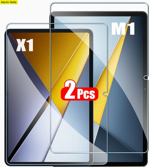 2 Stück Displayschutzfolie aus gehärtetem Glas für Xiaomi Poco Pad, transparent - Bild 1