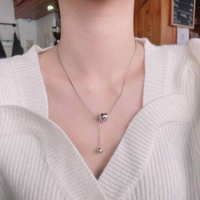 Halskette S925 Sterling Silber, gray, Damen - Bild 1