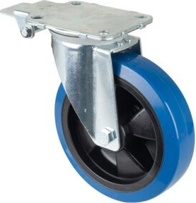 BS Lenkrolle mit Zentralfeststeller in Blau aus Kunststoff (L440.B62.200) - Bild 1