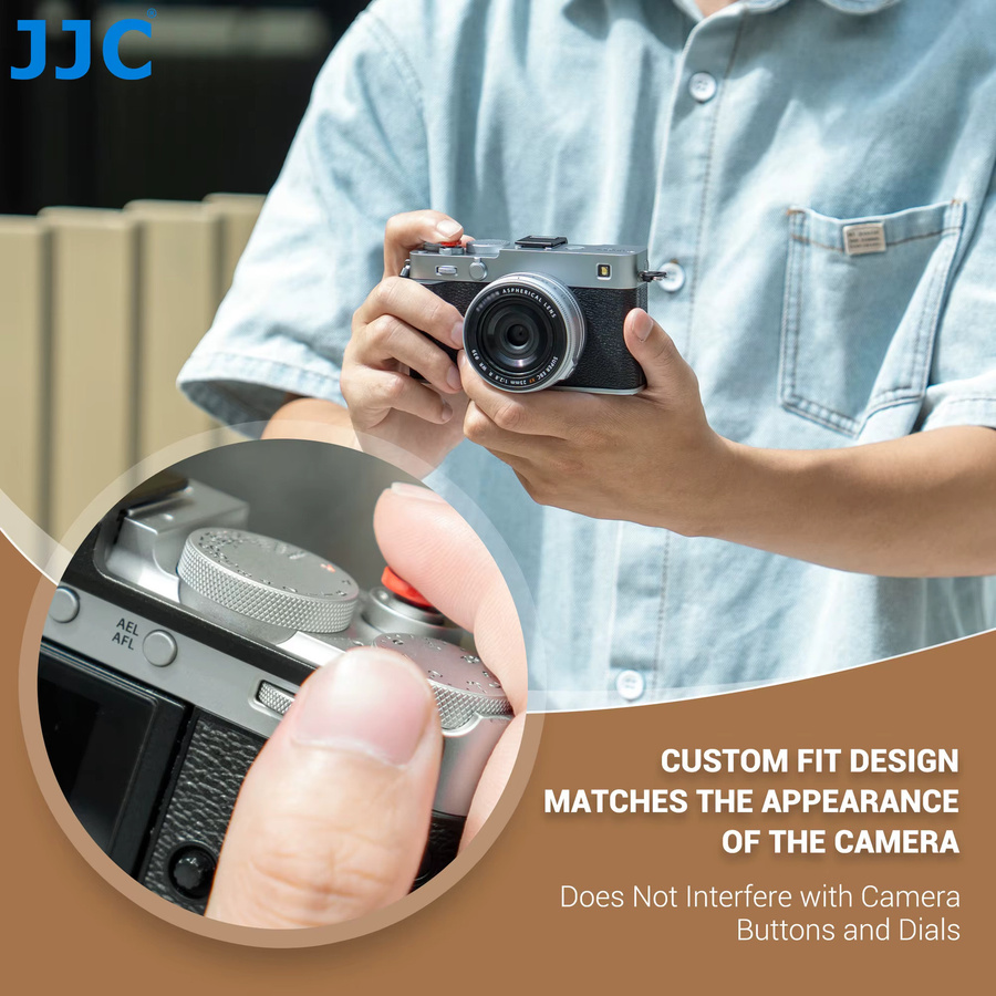 JJC Daumengriff für Fujifilm Fuji X-E5 mit Auslöseknopf und Blitzschuh-Daumenauflage - Bild 4