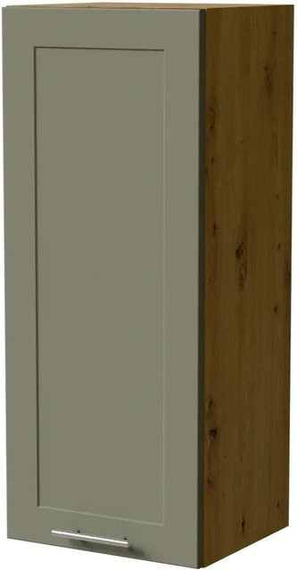 Feldmann-Wohnen Hängeschrank Oslo W4/40 in Eiche Artisan und Reed Green Matt mit Soft-Close-Türen, B/T/H: 40 x 32,5 x 96 cm - Bild 1