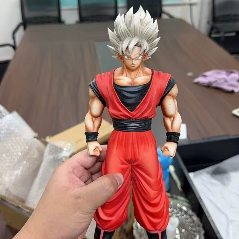 Bandai Wukong Anime Figur Doppelköpfige Schnitzerei Handheld Ornament Höhe: 32 cm - Bild 3