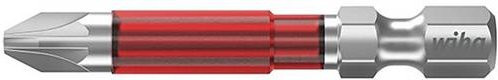 Wiha Kreuzschlitz-Bit PZ 2 aus Molybdän-Vanadium-Stahl, 5er-Set, rot - Bild 1