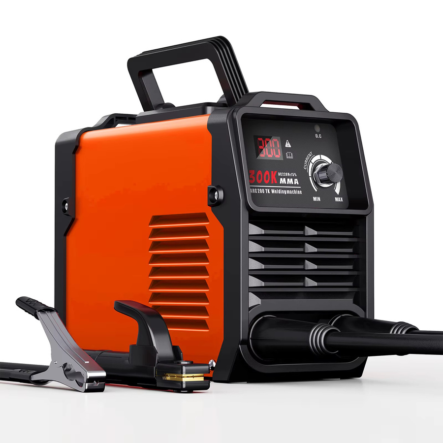 Podofo MMA300 Tragbares Elektrisches Schweißgerät mit IGBT Inverter und Digitalanzeige, Orange, B/T/H: 25,0 x 18,0 x 10,8 cm - Bild 4