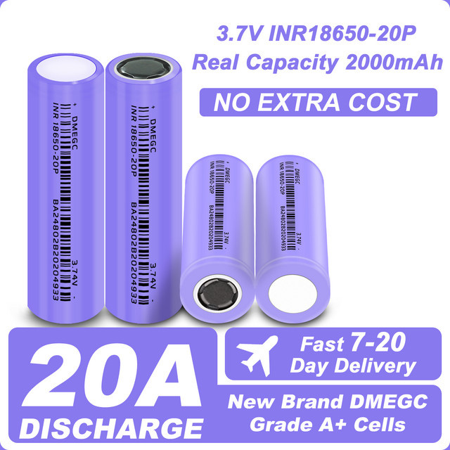 NIELFTOR Li-Ion Akku 18650 mit 2000mAh und 3,7V für Drohnen - Bild 1