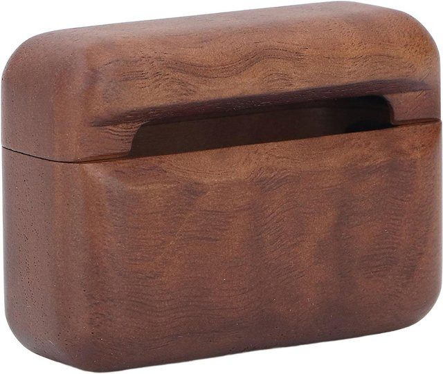 KONNWEI Holz Bluetooth Kopfhörer Hülle für IOS Pro Eaubuds in Schwarz - Bild 1