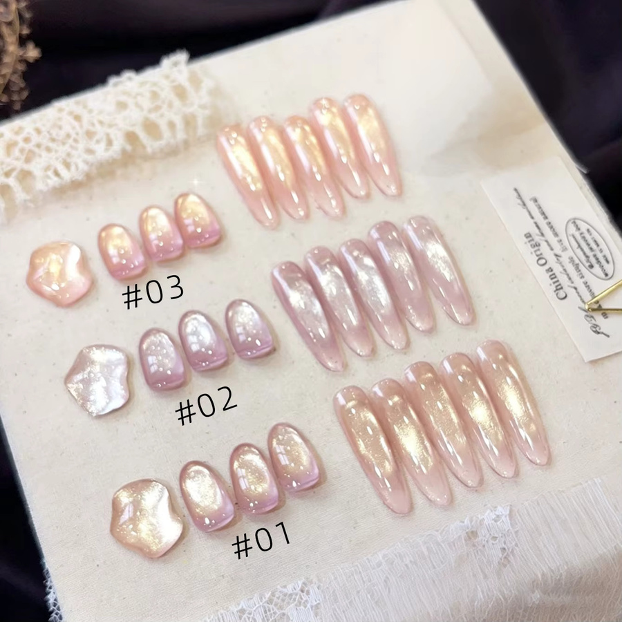 MIANEL Katzenauge-Gel-Nagellack, Nude Pink, Satin - Bild 1