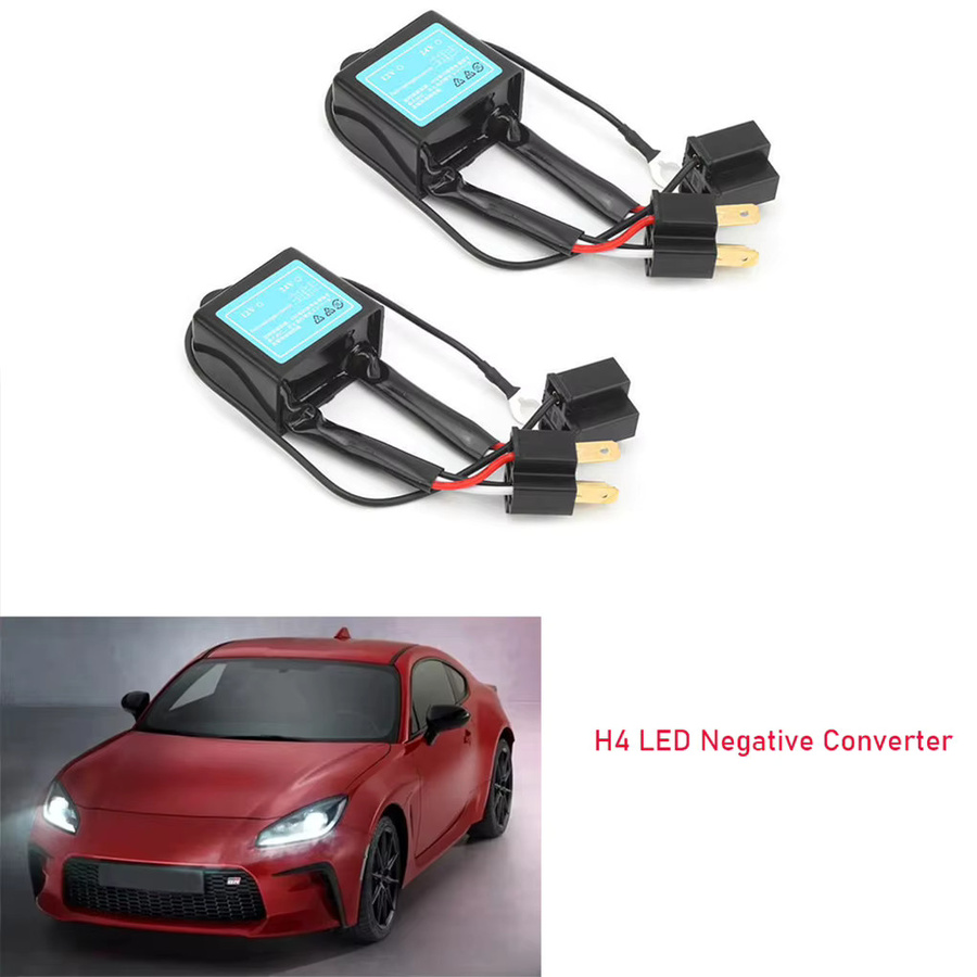 2 Stück H4 Umpolung Konverter Adapter für Xenon Lampen in Schwarz - Bild 2