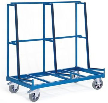 Rollcart Transportsysteme Plattenwagen mit einseitiger Auflagefläche aus Stahl in Blau, B/T/H: 168 x 88 x 62 cm - Bild 1