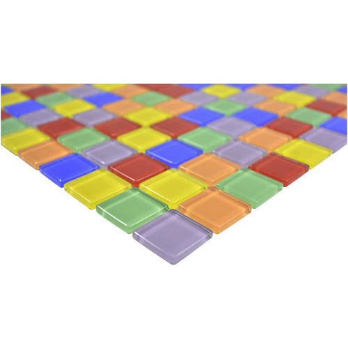 HuH Mosaik Mosaikfliese Sweden aus Glas in Gelb und Multicolour, Wandbelag und Bodenbelag, B/B: 30 x 30 cm - Bild 2
