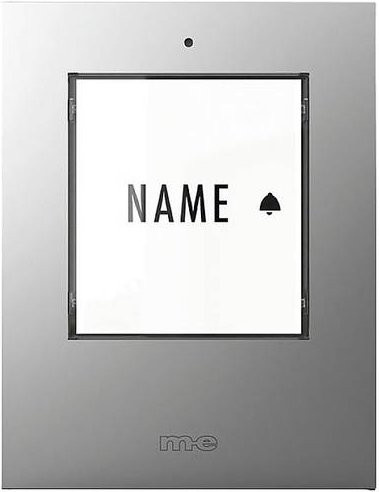 M-e modern-electronics Funkklingel mit beleuchtetem Sender und Namensschild in Silber - Bild 1