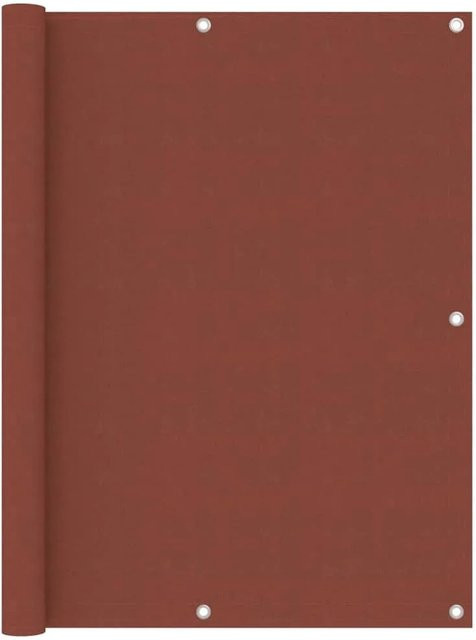 vidaXL Balkon-Sichtschutz aus PU-beschichtetem Oxford-Gewebe in Terracotta-Rot, B: 300 cm, H: 120 cm - Bild 1