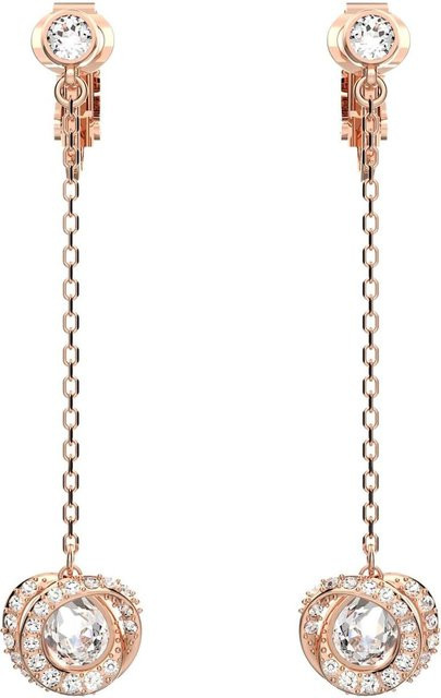Swarovski Clip-Ohrringe, Roségold, Kristall, Damen - Bild 1