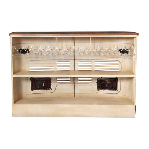 SIT Bartheke THIS & THAT aus Metall und Altholz in Multicolor, B/T/H: 160 x 85 x 108 cm - Bild 1