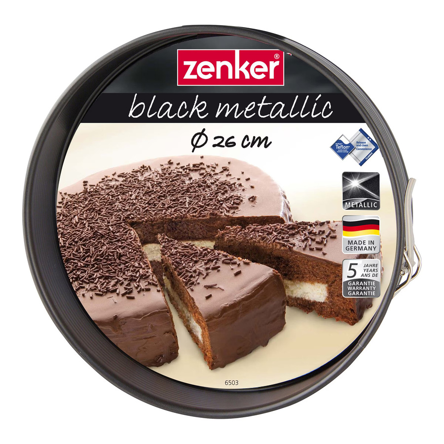 Zenker Springform rund aus Aluminium, Schwarz, Durchmesser: 26 cm, Antihaftbeschichtung - Bild 2