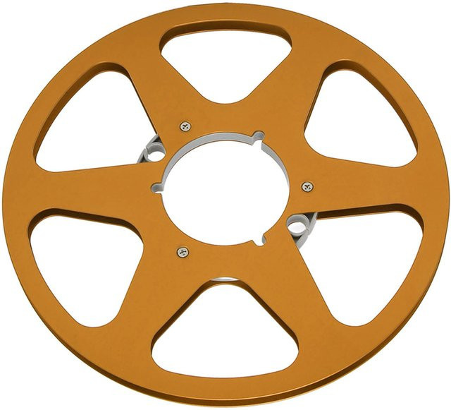 Lixada Leere Bandspule Open Reel aus Aluminiumlegierung für Sound, 14 und 10 Zoll, Goldgelb - Bild 1