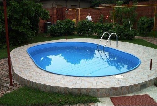 MYPOOL Ovalpool in Weiß und Blau, B/H/L: 320 x 120 x 600 cm - Bild 1