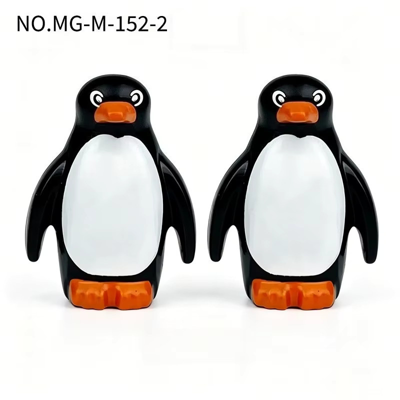 Bausteine für kleine Tiermodelle, Robben, Pinguine und Schafe, Kunststoff, Bunt / Mehrfarbig - Bild 2
