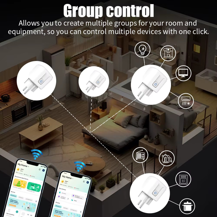 Smart Socket EWeLink Wifi Steckdose mit Stromüberwachung und Timer in Weiß für Google Home und Alexa - Bild 5