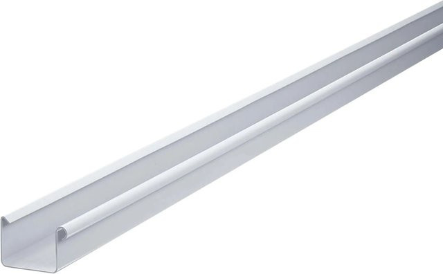 Inefa Kastenrinne aus PVC für die Dachentwässerung, Weiß, NW 68, Länge: 200 cm - Bild 1