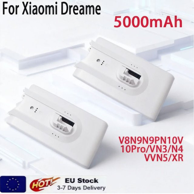 Xiaomi Lithium-Ionen-Akku 5000 mAh in Weiß für Dream V8 V9 V9P V10 VVN3 VVN4 XR Staubsauger - Bild 1