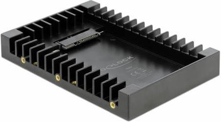 Delock 3.5 Zoll Einbaurahmen für 2.5 Zoll SATA Laufwerke in Schwarz - Bild 1