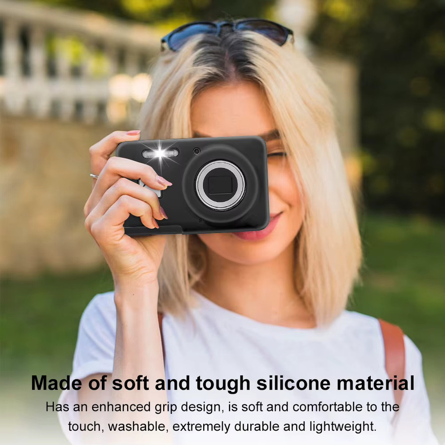 Kodak PIXPRO FZ55 Silikon Schutzhülle in Schwarz zur Kratzschutz Kamera Abdeckung - Bild 2