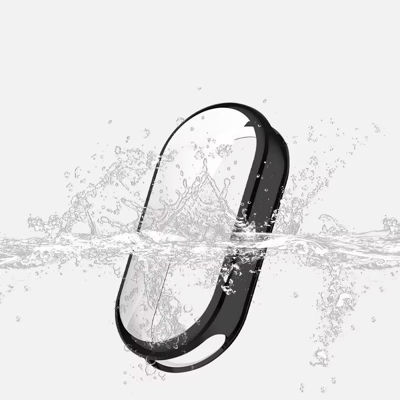 Xiaomi Displayschutz, HD Gehärtetes Glas + PC-Hülle, Xiaomi Band 10 9 8 NFC - Bild 4