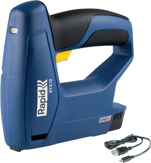 Rapid Akku-Tacker BTX10 mit integriertem 3,6 V Li-Ion-Akku in Blau für schmale Klammern - Bild 1