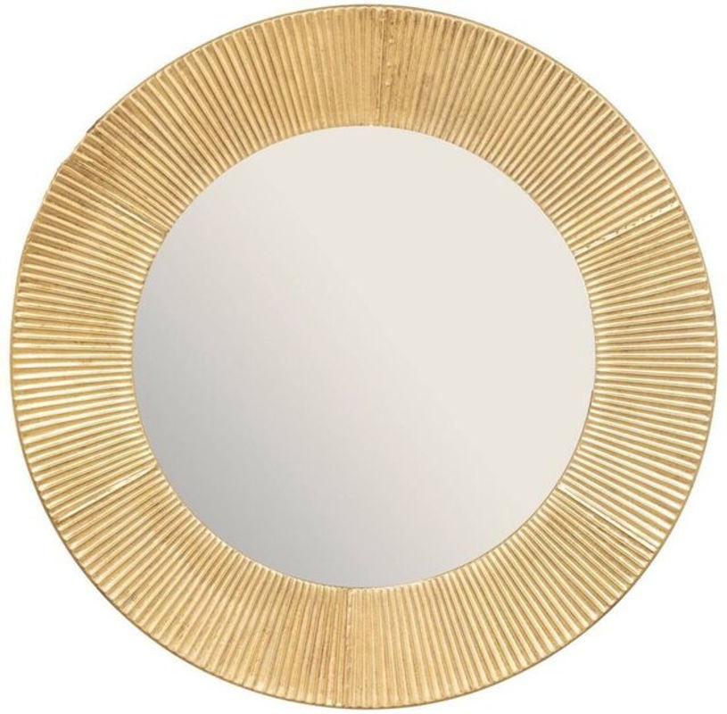 Atmosphera Spiegel Milda Rund aus Metall in Gold, Durchmesser: 90 cm - Bild 1