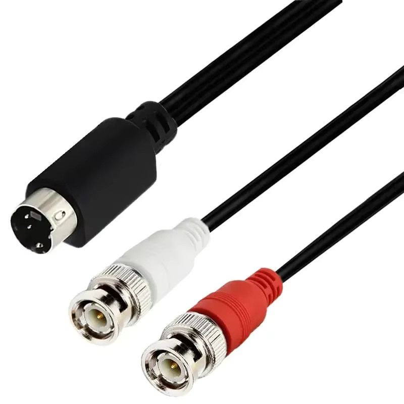 BSN S-Video auf 2 BNC Adapterkabel Schwarz, 4-polig Mini 4p auf BNC männlich und weiblich, Länge: 1,5 m - Bild 4