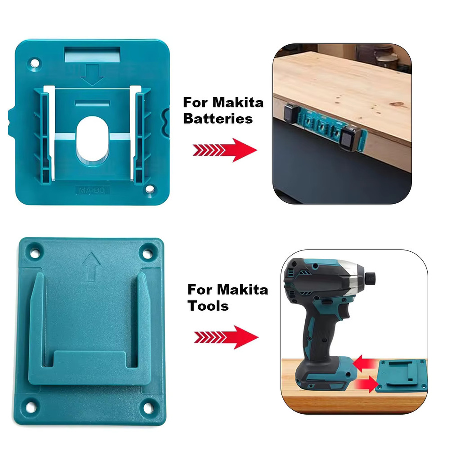Wandmontierter Werkzeughalter und Batteriehalter für Makita 18V mit Schrauben - Bild 2