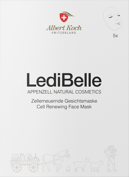 LediBelle Gesichtsmaske mit Hyaluronsäure, Q10, Panthenol, Unisex - Bild 1