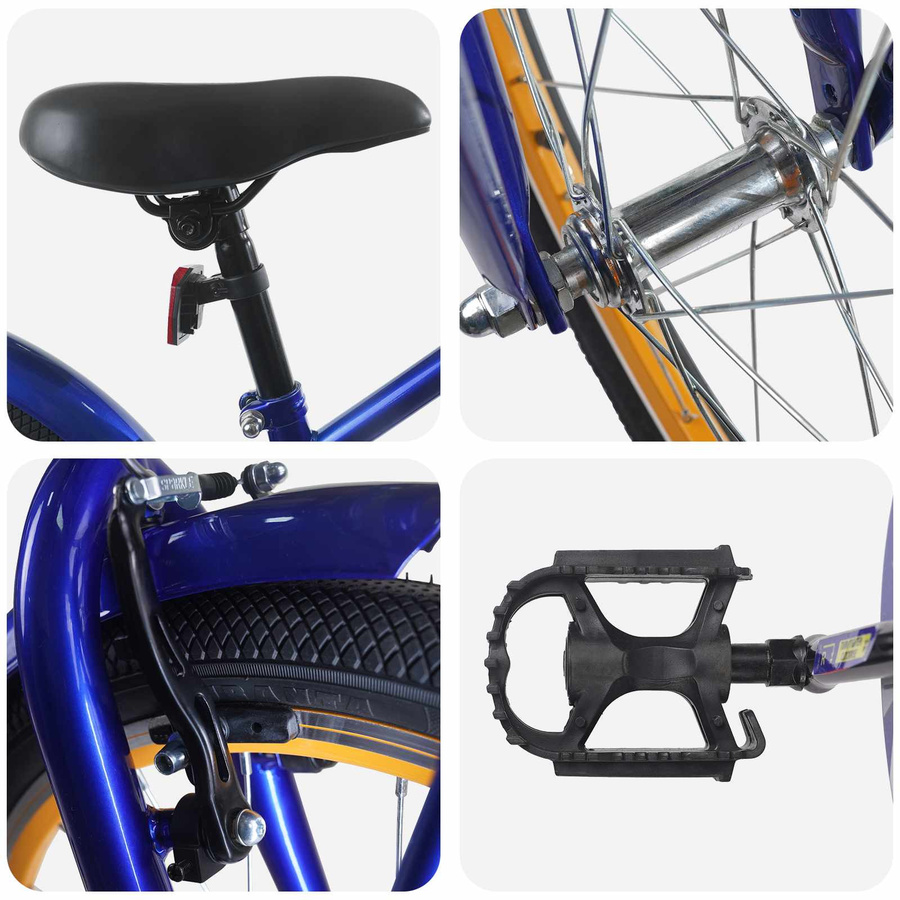 VD Home Furnishing Kinderfahrrad 18 Zoll Dunkelblau - Bild 2