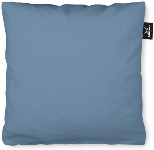 Kissenbezug SANSIBAR Jersey aus Baumwolle, Blau, quadratisch, Breite: 80 cm x Tiefe: 80 cm - Bild 1