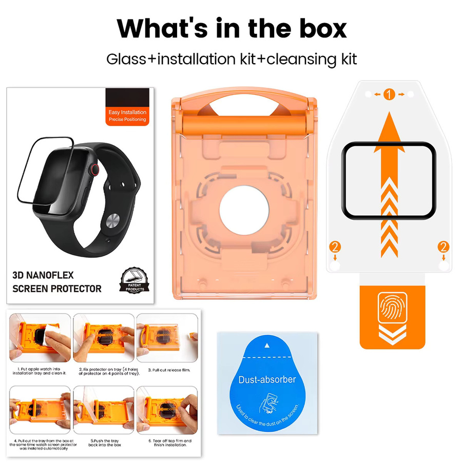 OAKCHARM Displayschutzfolie Keramik, transparent, Apple iWatch Ultra - Bild 2