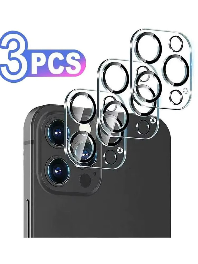 HD Gehärtetes Glas Kamera-Schutzfolie für Apple iPhone 16 15 14 13 Pro Max Plus 13 mini, transparent - Bild 4