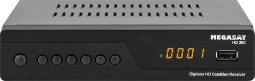 Megasat HD 390 DVB-S2 Full HD Receiver mit Front-USB und HDMI - Bild 1