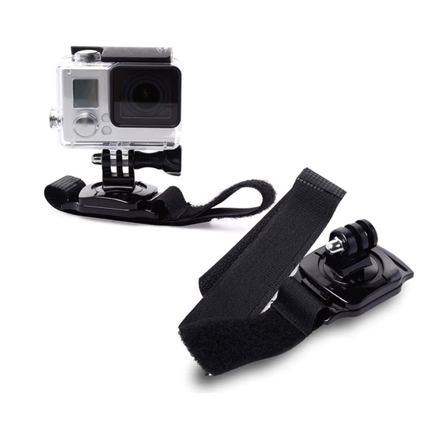 EXSKOF Drehbare Arm Strap Mount Armband Halterung in Schwarz für GoPro Hero 13 12 11 10 9 SJCAM Insta360 AKASO DJI Osmo Action Kameras - Bild 3