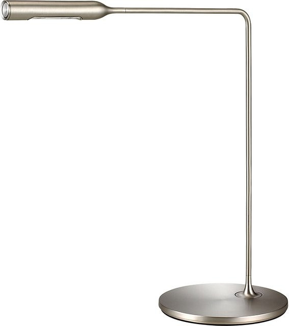 Lumina Flo Desk LED-Schreibtischleuchte in Silber, dimmbar und verstellbar, warmweißes Licht (3000K) - Bild 1