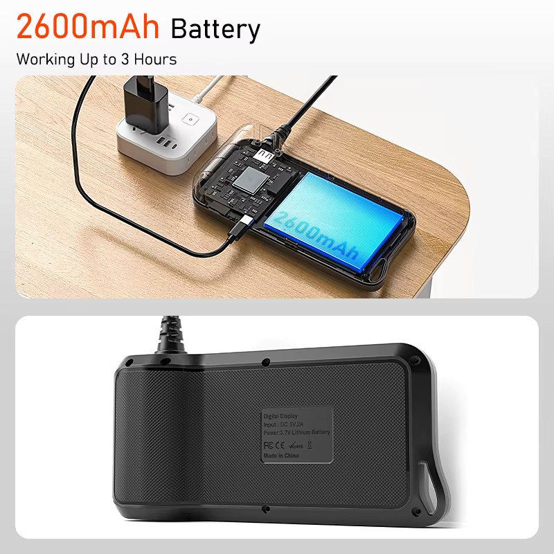 VISHRT Industrielle Endoskopkamera mit 4,3-Zoll-IPS-Bildschirm, Boreskop für die Rohrinspektion in Schwarz, 8-mm-Objektiv mit 8 LEDs, wasserdicht, 1 m bis 30 m Kabel, 2600 mAh Akku - Bild 5