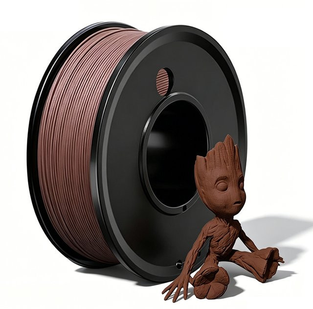 3D-Drucker Filament PLA Kirschholz in Braun, Durchmesser 1,75 mm - Bild 1