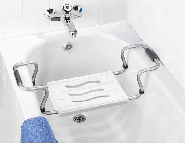 WENKO Badewannensitz SECURA in Weiss und Silber - Bild 1