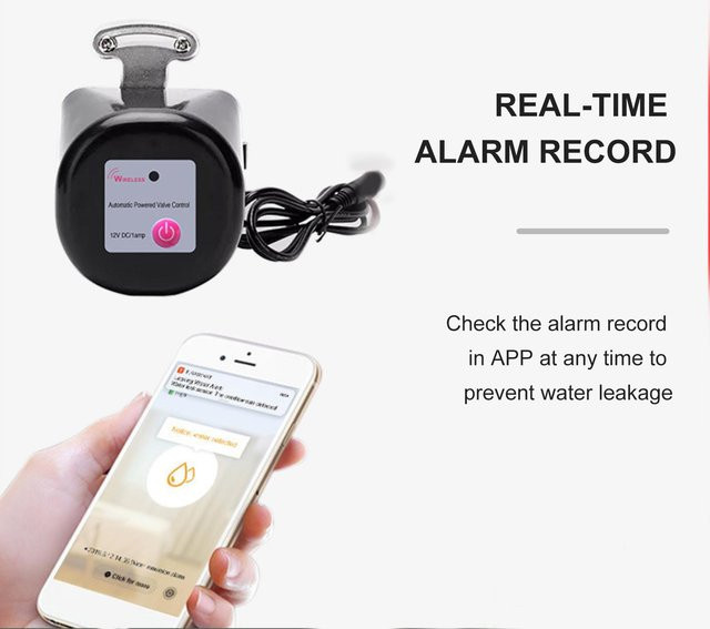 mfySpace WiFi Smart Wasserventil mit Timer und Automatik-Abschaltfunktion in Schwarz - Bild 1