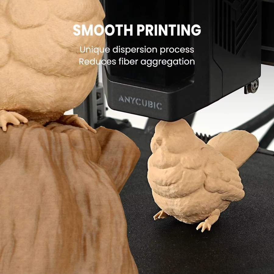 MANLANG Holz-PLA 3D-Drucker-Filament 1,75mm FDM in Braun, 250g Spule - Bild 3