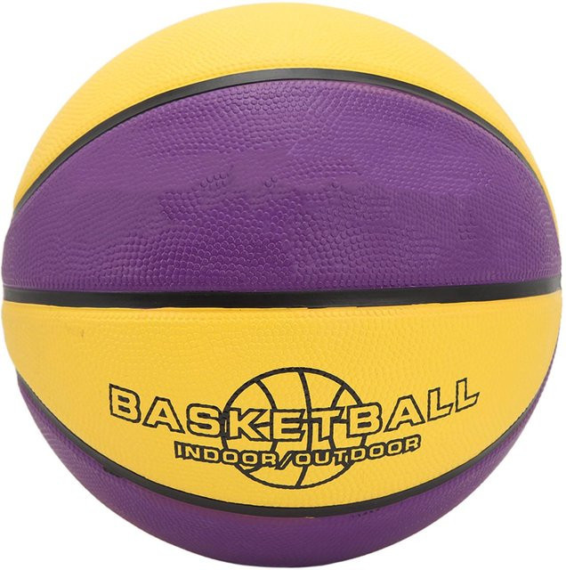 DIYelecs Basketball, Gummi, Gelb Lila, Size 7 - Bild 1